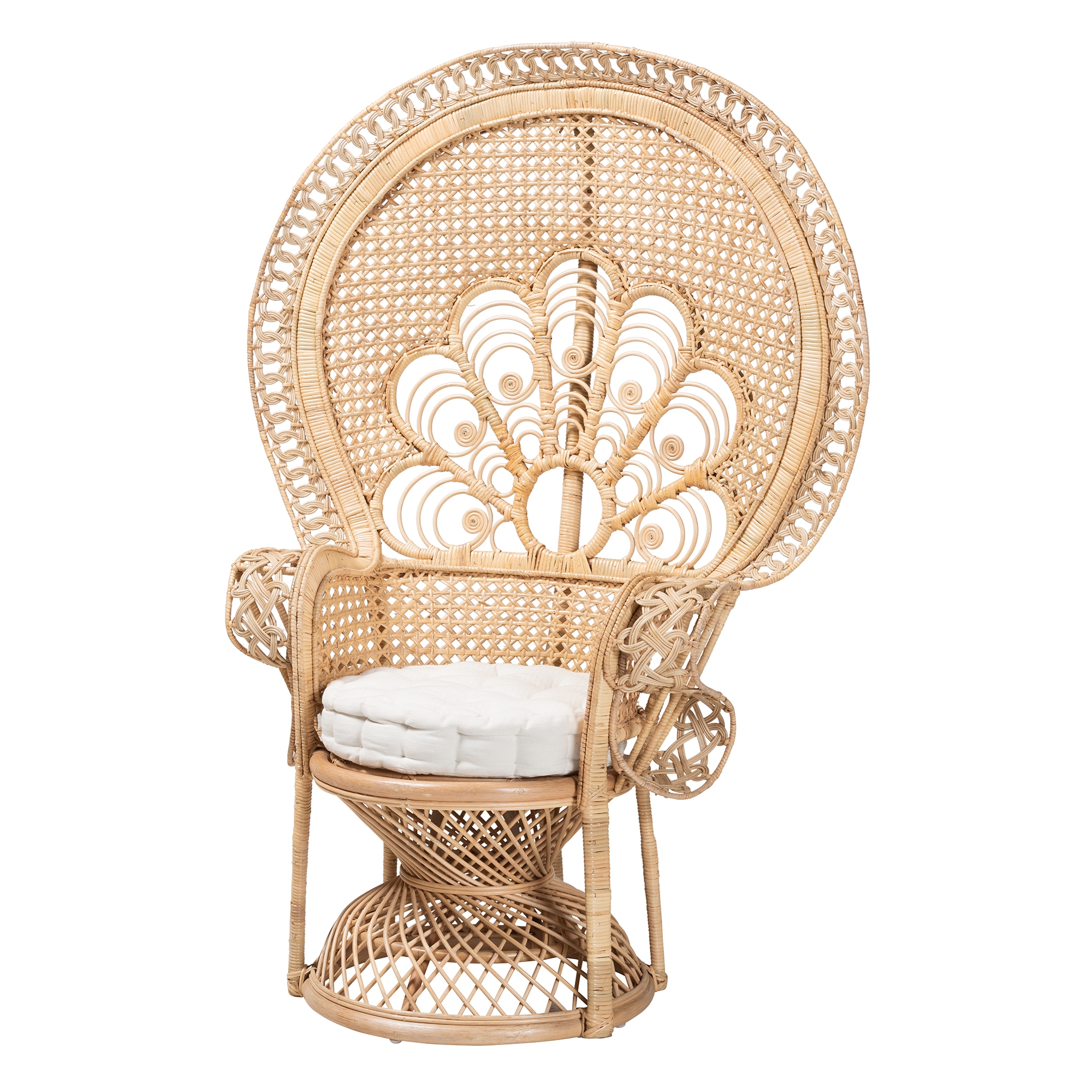 Wicker boho online chair